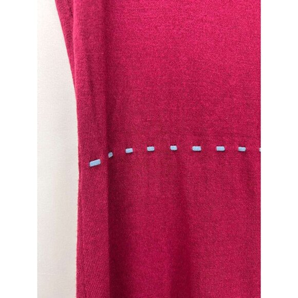 Alannah Hill Women's Size 14 Sleeveless V-Neck Knit Midi Dress Rayon Blend - Picture 10 of 13